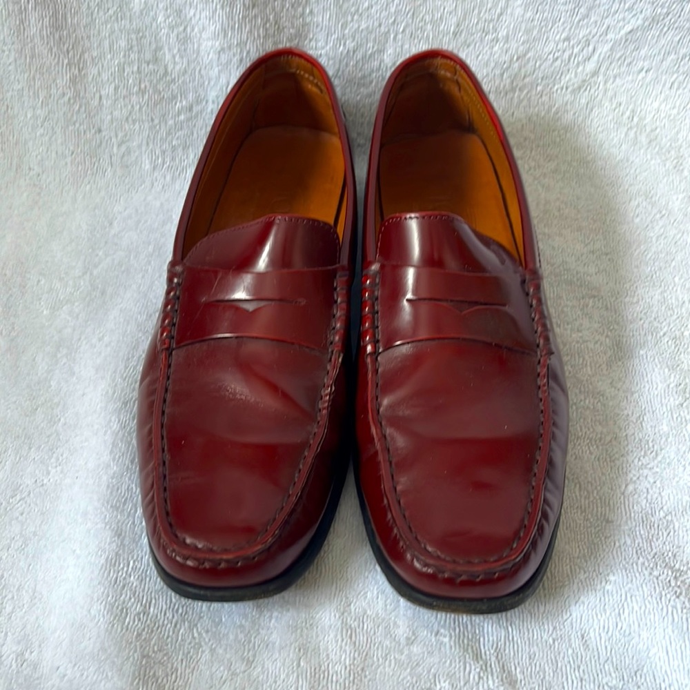 TOD’S Made in Italy, Size 40, Size 9.5, Ruby Red loafers